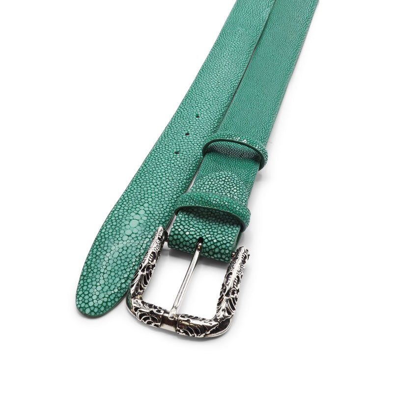 Emerald Genuine Stingray Filigree Prong Belt – Elliot Rhodes Ltd