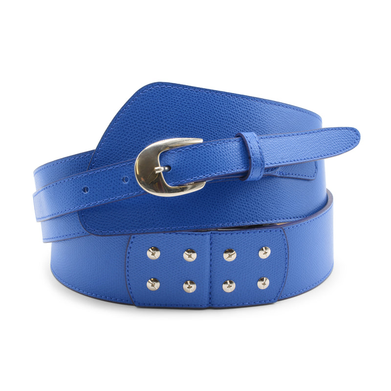 Denim Fonda Wide Asymmetric Prong Belt Elliot Rhodes Ltd Denim Fonda Wide Asymmetric Prong Belt Elliot Rhodes Ltd