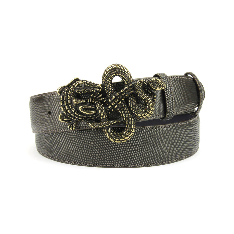 Luxury Shiny Snake Buckle PU Leather Corset Belt For Women High