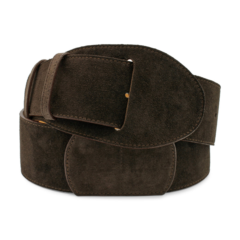 wide brown belt for dress Maclaine Wide Corset Style Dark Brown Suede Belt – Elliot Rhodes Ltd