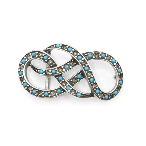Crystal Reef Knot Buckle 40mm