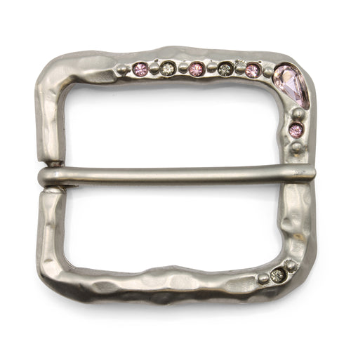 Crystal Encrusted Mottled Prong Buckle 40mm