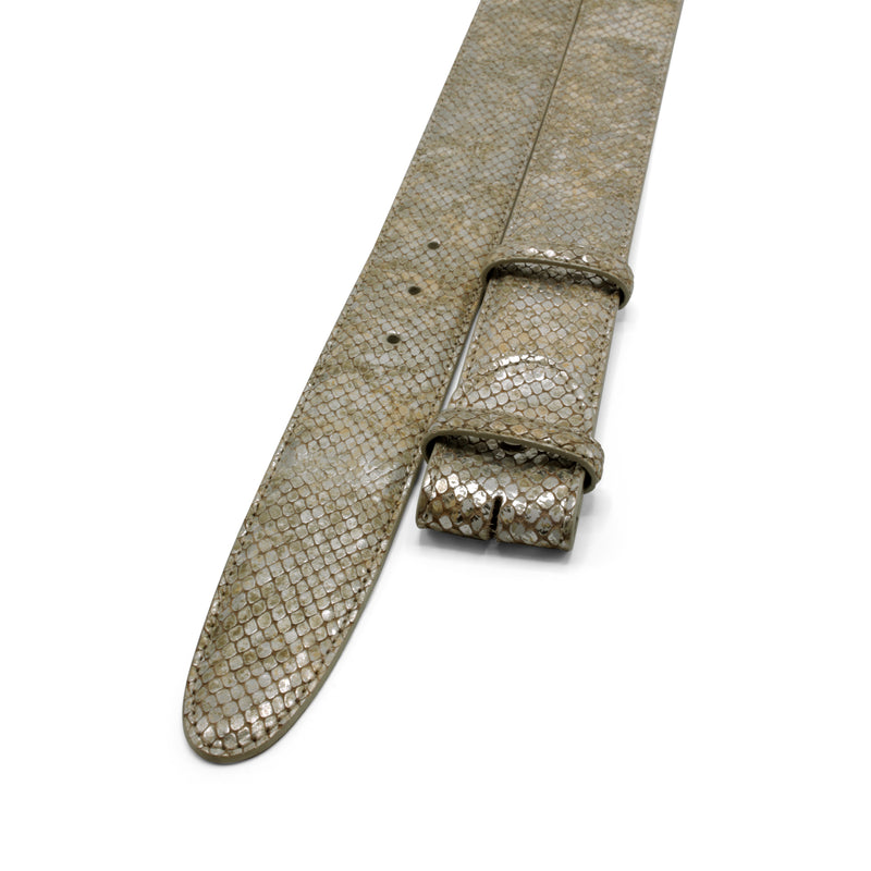 Metallic Viper Effect Belt Strap