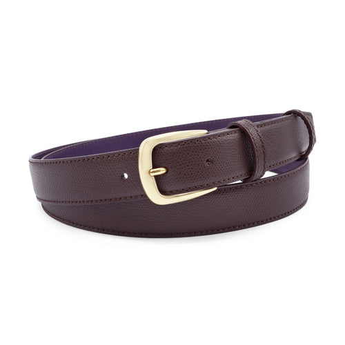 Narrow Dark Brown Novak Style Dauphin Belt