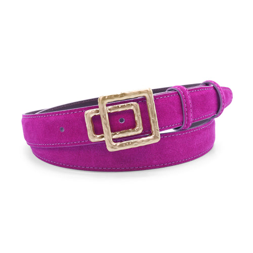 Bougainvillea Narrow Suede Floating Window Belt