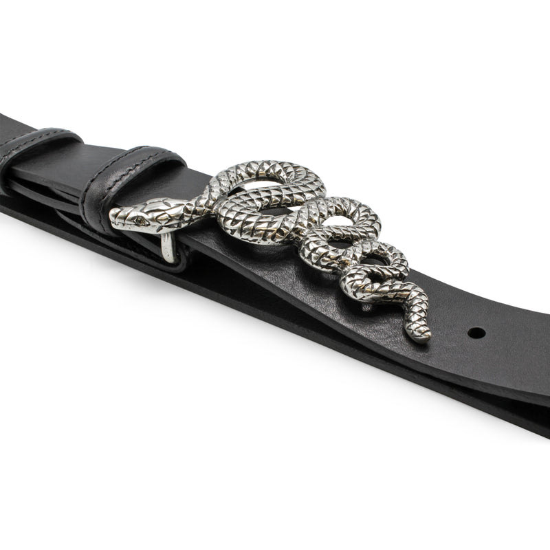 Aged silver snake buckle 30mm – Elliot Rhodes Ltd