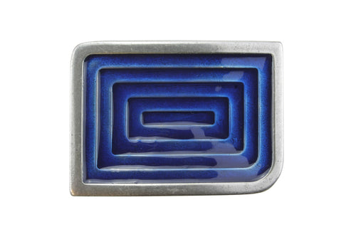 Enamel Maze Plate Buckle 40mm