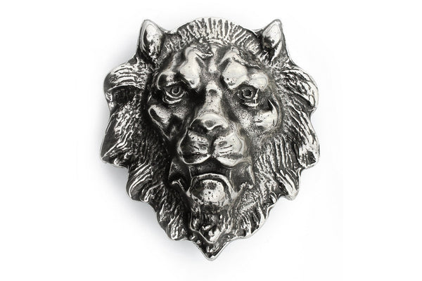 Silver lion head buckle 40mm – Elliot Rhodes Ltd