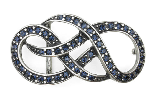 Crystal Reef Knot Buckle 40mm