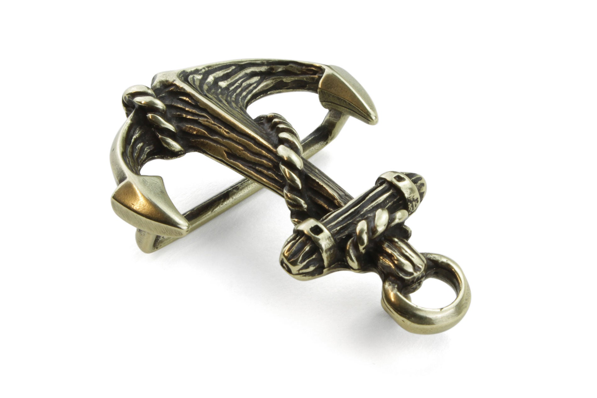 Buy Elliot Rhodes Men Gold Ridged Anchor Buckle for Men Online