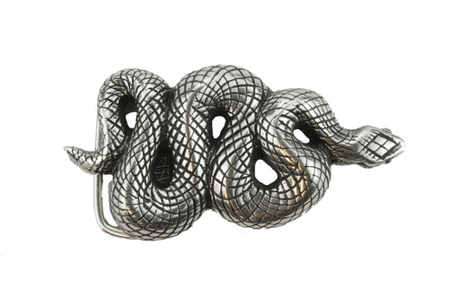 Etched Slithering Snake Buckle 40mm