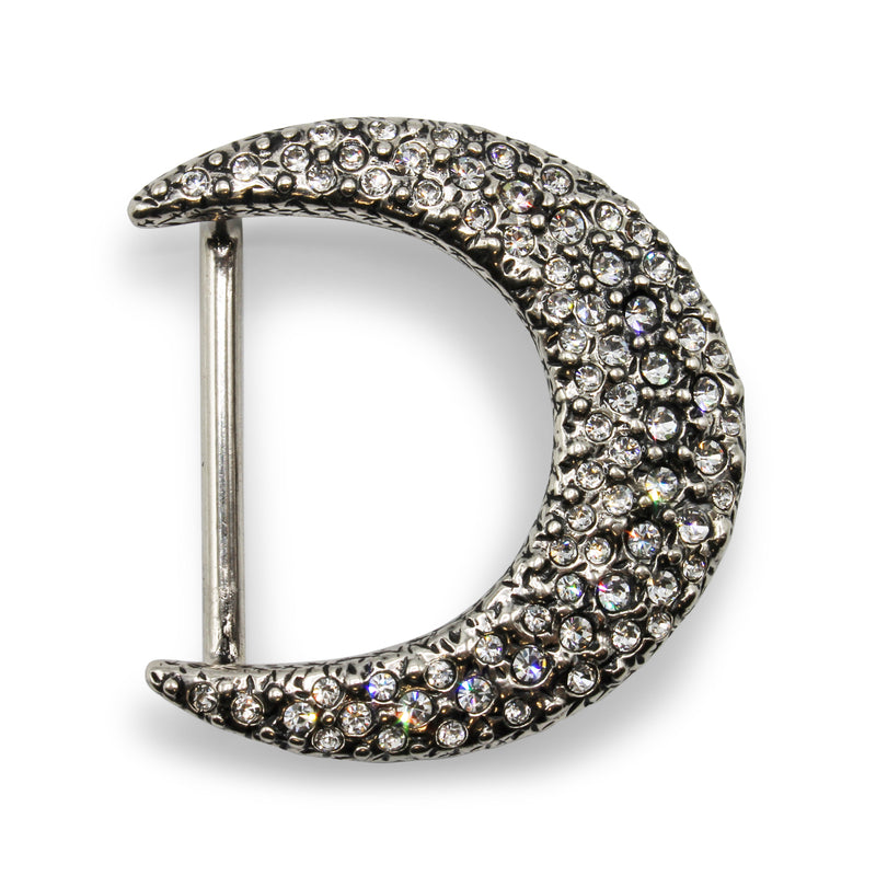 Swarovski Crystal Crescent Moon Belt Buckle 40mm – Elliot Rhodes Ltd