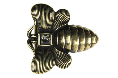 Crystal Bee Buckle 40mm