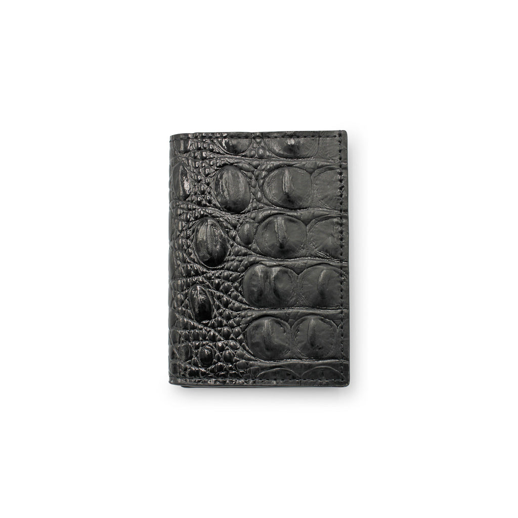 Matte Black Alligator Wallet : r/Leathercraft