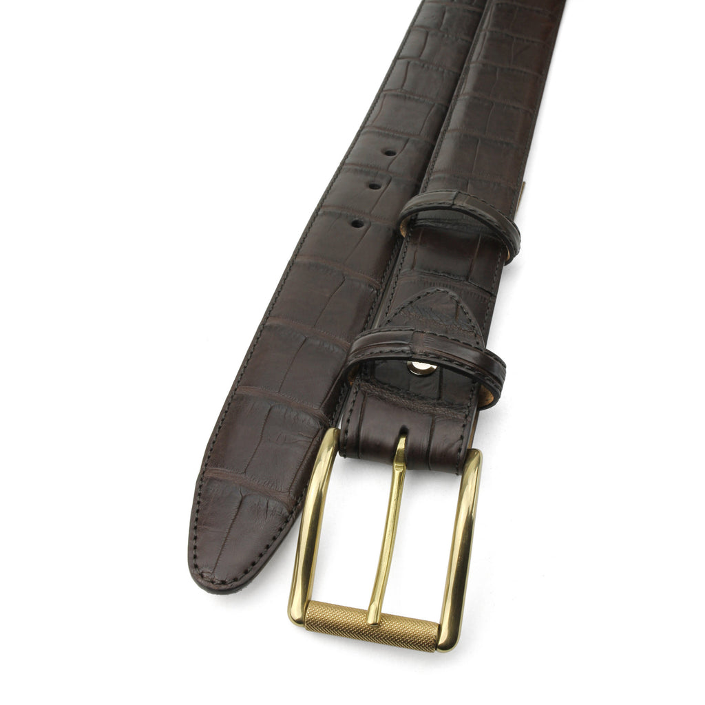 Belt in Matte Brown Alligator - Heritage Boot