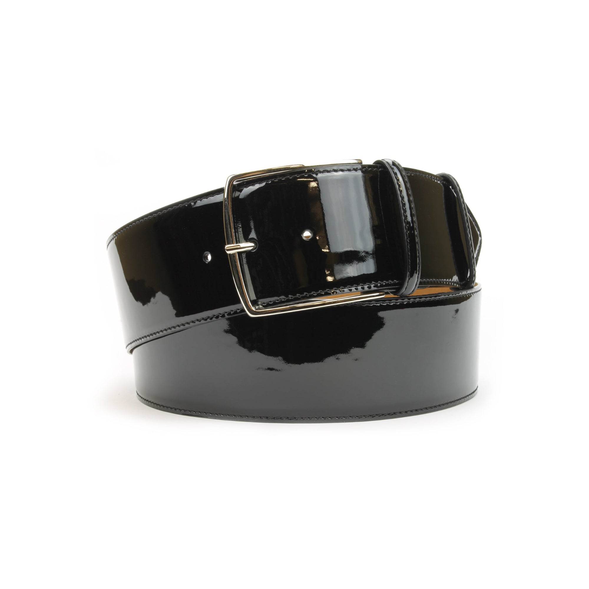 Curved Wide Black Patent Leather Belt – Elliot Rhodes Ltd