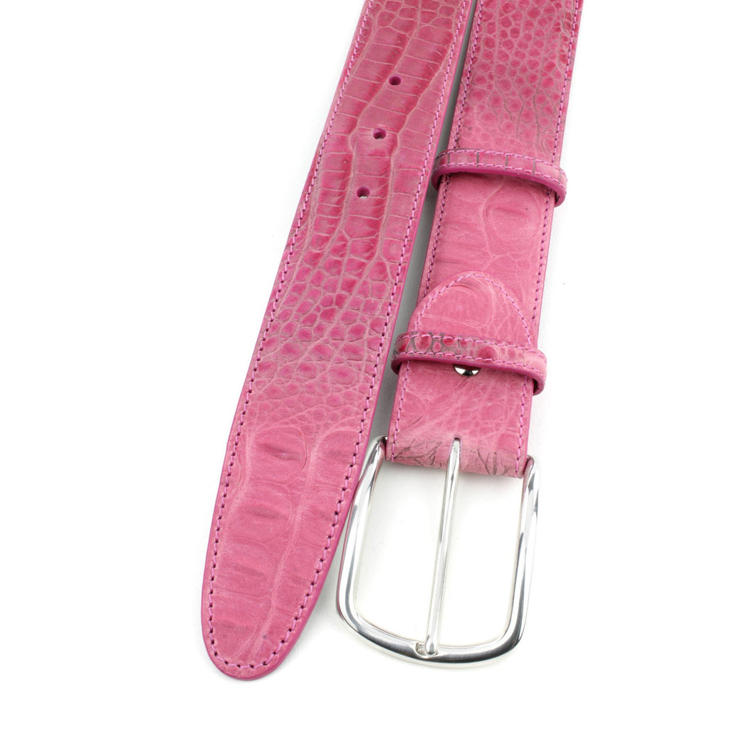 Flashdance pink mock croc belt – Elliot Rhodes Ltd