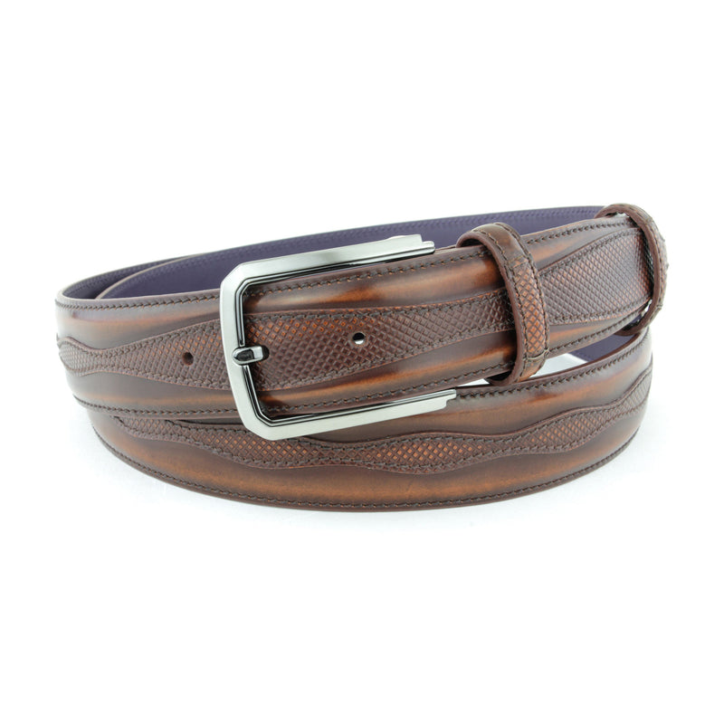 Fudge Jolson design cordovan belt – Elliot Rhodes Ltd