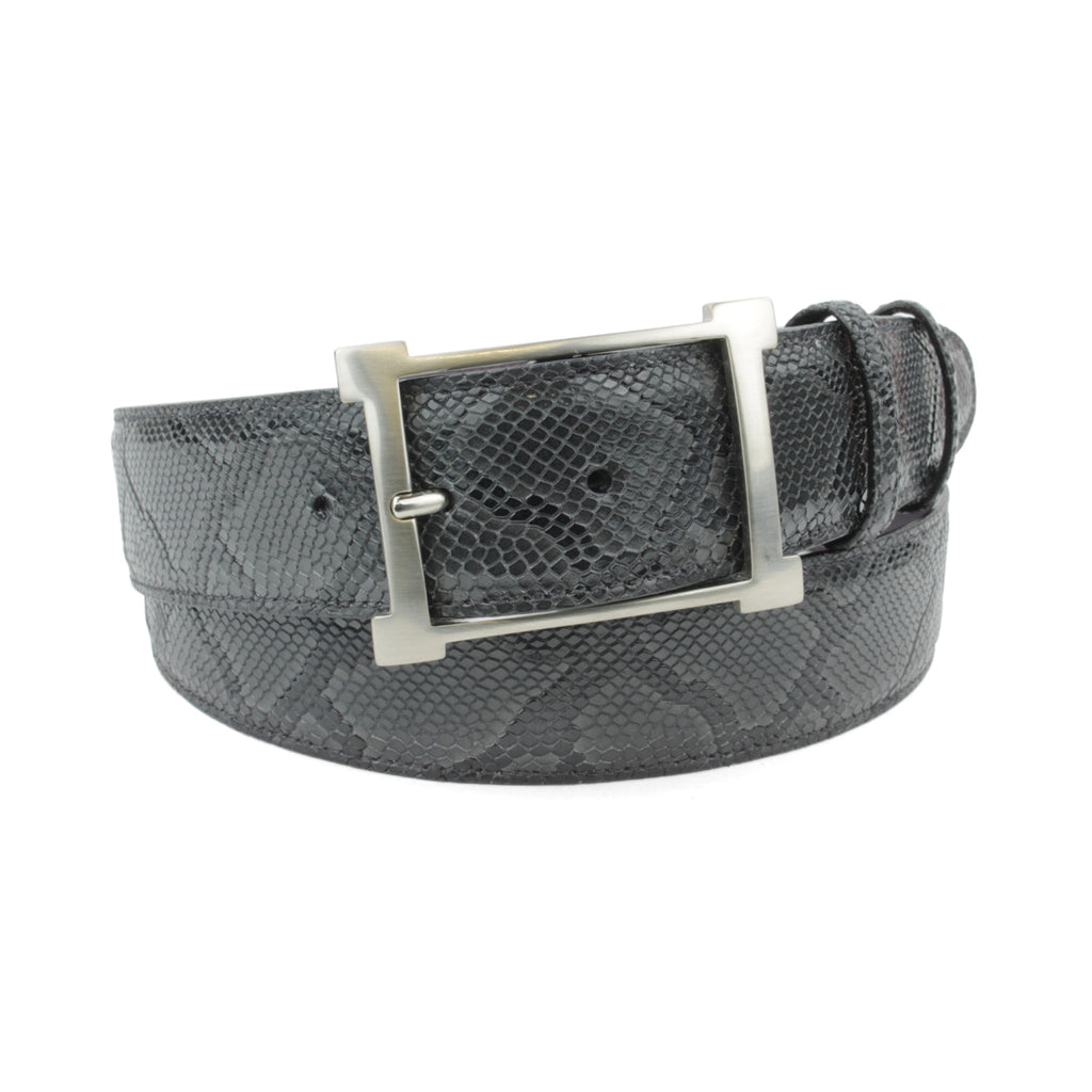 Anthracite Mock Python Open Frame Belt